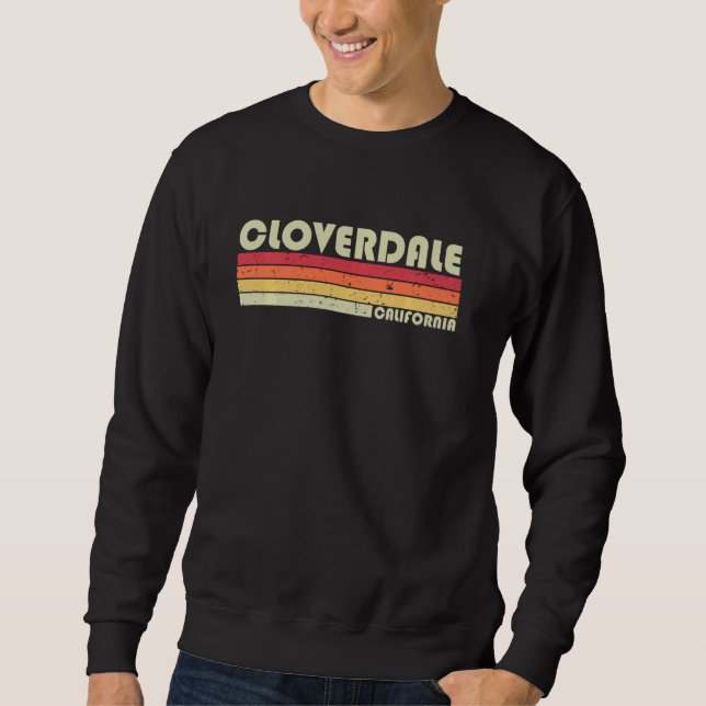 Moletom Cloverdale Ca California Funny City Home Ret (Frente)