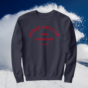 Moletom Clube Après Ski Winter Red Crista Da Estação De Es