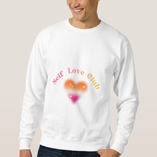 Moletom Clube do Amor Próprio – Design Retro de Empoderame (Frente)