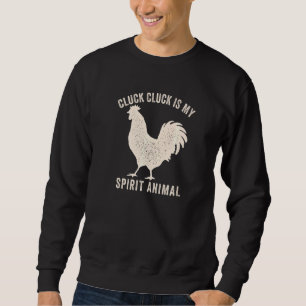 Moletom Cluck Cluck É Meu Espírito Animal Engraçado Frango