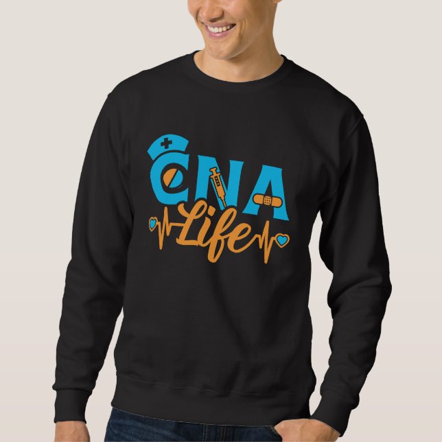 Moletom CNA Life Certified Nursing Assistant Appreciation (Frente)