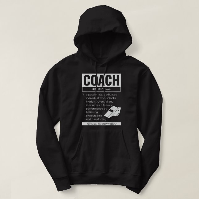 Moletom Coach Definition Sport Games Forn Coaching Funge (Frente do Design)