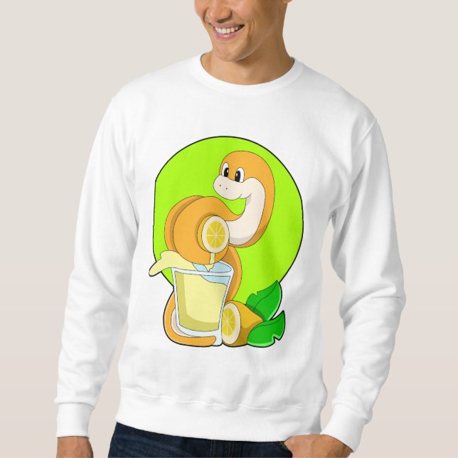 Moletom Cobra com copo de sumo de limão (Frente)