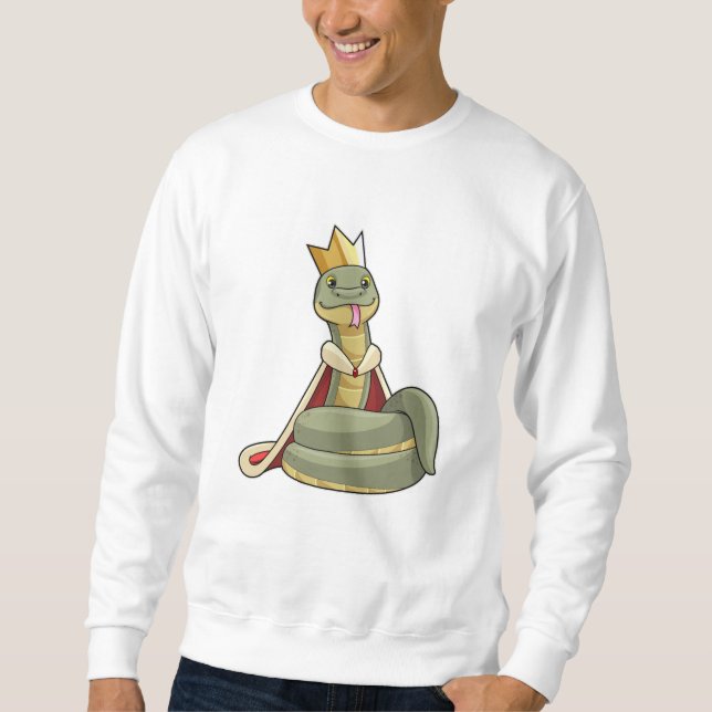 Moletom Cobra como Rei com Coroa (Frente)