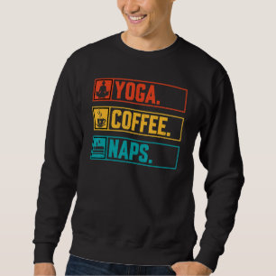 Moletom Cochilos de Café Yoga - Estilo Vintage Meditação Z
