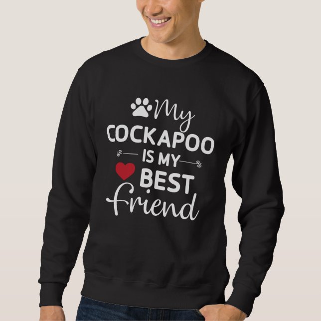 Moletom Cockapoo Bestfriend Cockerpoo Mom Dad (Frente)