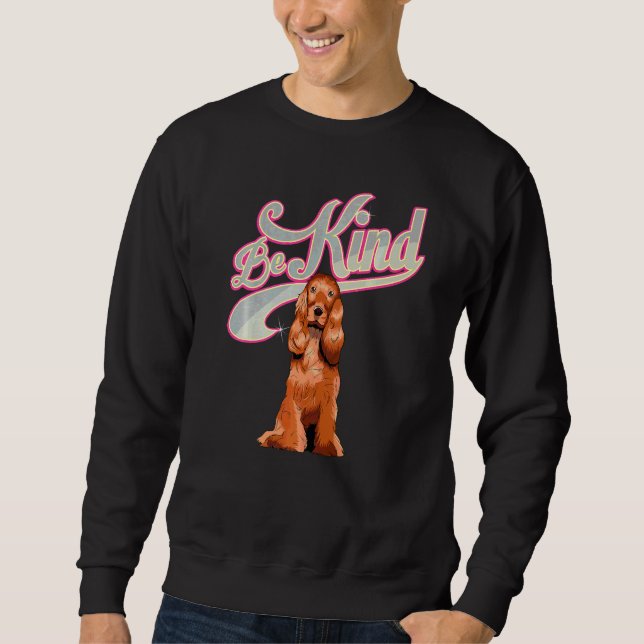 Moletom Cocker Spaniel Inglês Raça de Cão  29 (Frente)