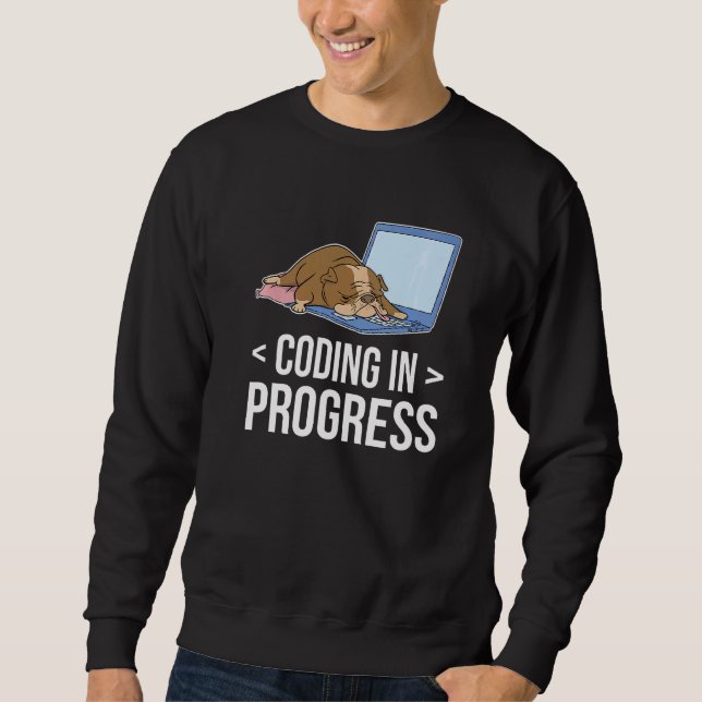 Moletom Codificação Em Curso Programador Codificador Nerd  (Frente)
