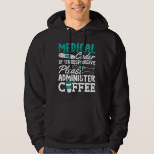 Moletom Codificação Médica do Codificador de Café Assisten