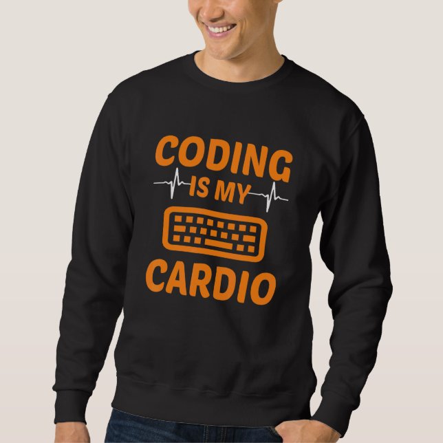Moletom Codificar É Meu Cardio Programação Programador Com (Frente)