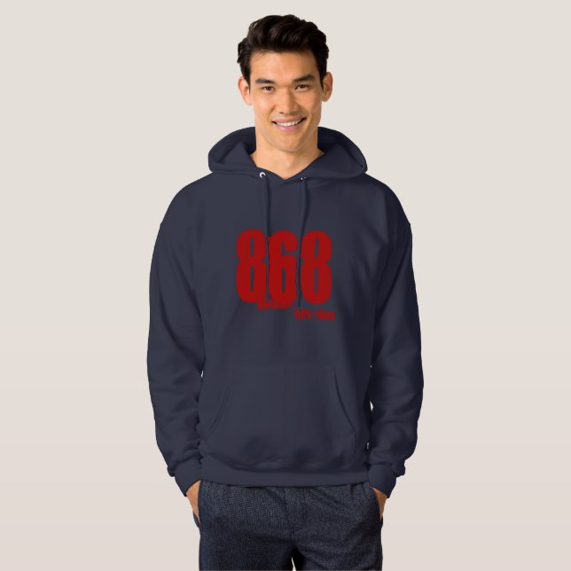 Moletom Código de área Trini Hoodie 868 (Frente Completa)