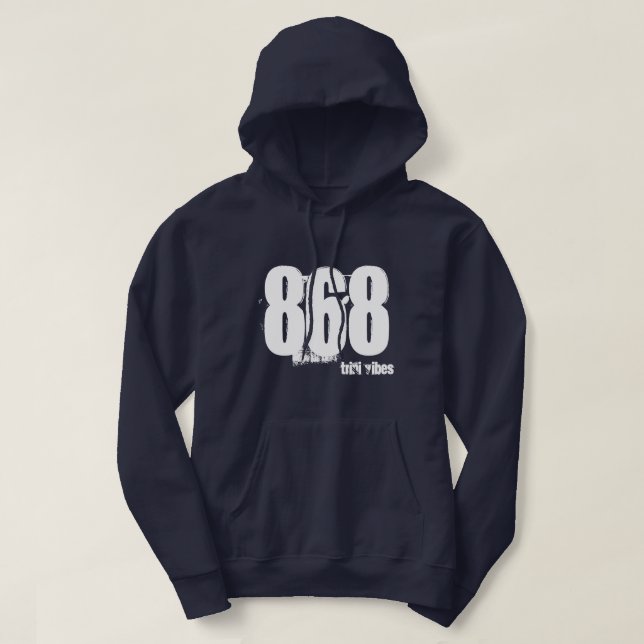 Moletom Código de área Trini Hoodie 868 (Frente do Design)