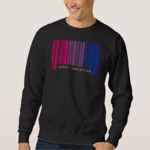 Moletom Código de barras Merry Christmas Bisexual Prim Fla