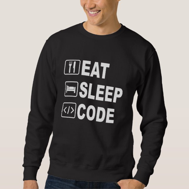 Moletom Código East Sleep Engraçado Para Engenheiros De So (Frente)