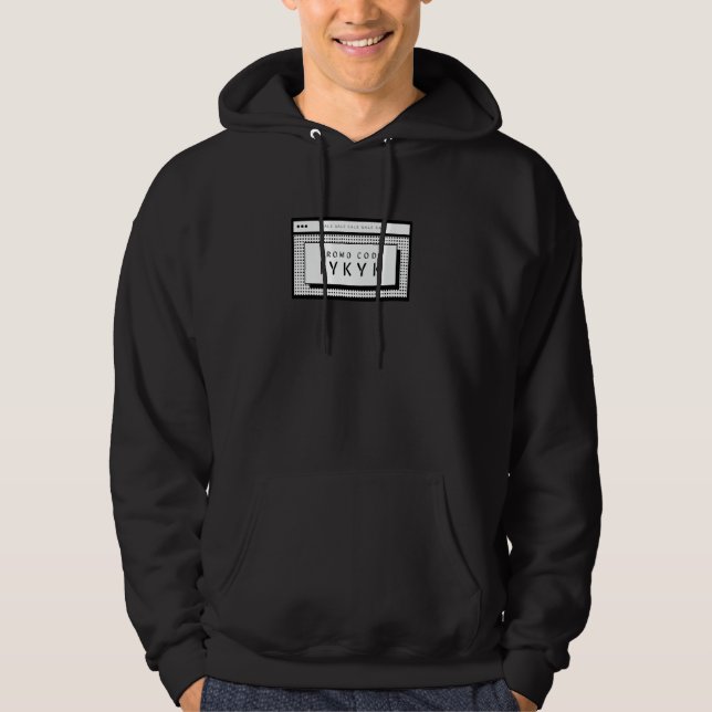 Moletom Código Promocional IYKYK Piada Engraçada (Frente)