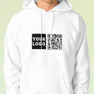 Moletom Código QR editável & Logotipo ou imagem da sua emp
