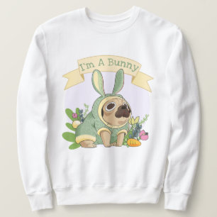Moletom Coelhinho Bonito Pug Sweatshirt