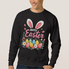 Moletom Coelhinho Feliz Páscoa Ovo de Páscoa Primavera Pás