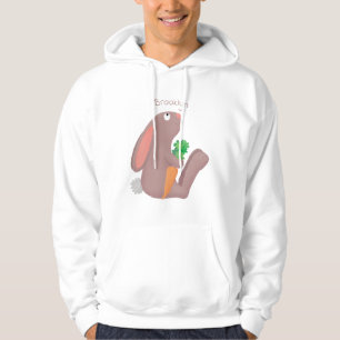 Moletom Coelho bonito sentado com desenho de cenoura