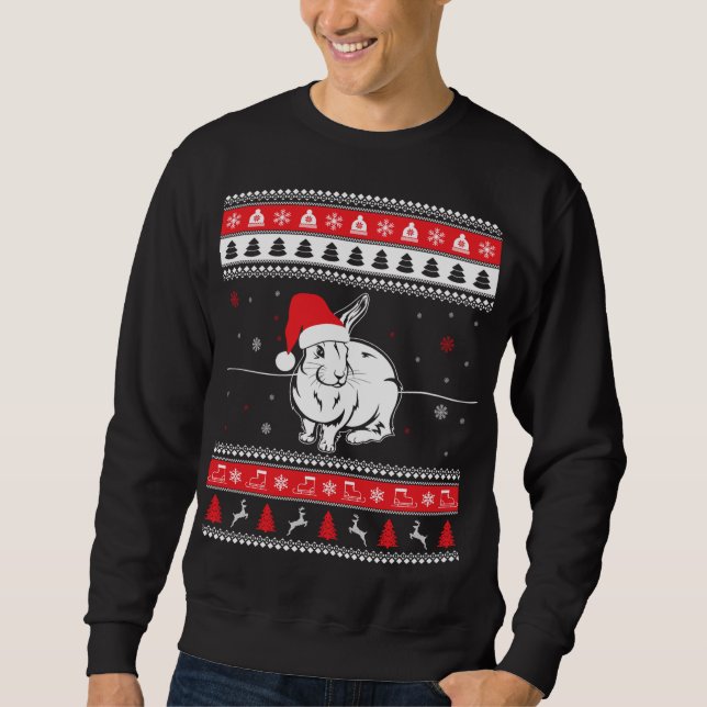 Moletom Coelho Coelho Feio Suor de Natal (Frente)