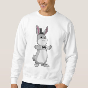 Moletom Coelho com cartola e gravata borboleta
