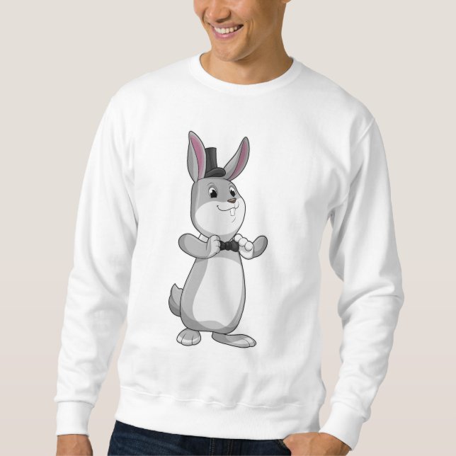 Moletom Coelho com cartola e gravata borboleta (Frente)