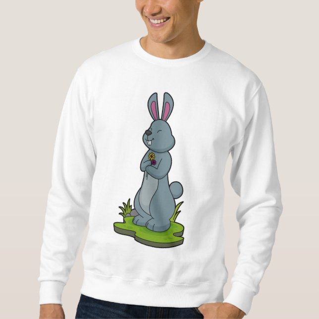 Moletom Coelho com Flores (Frente)