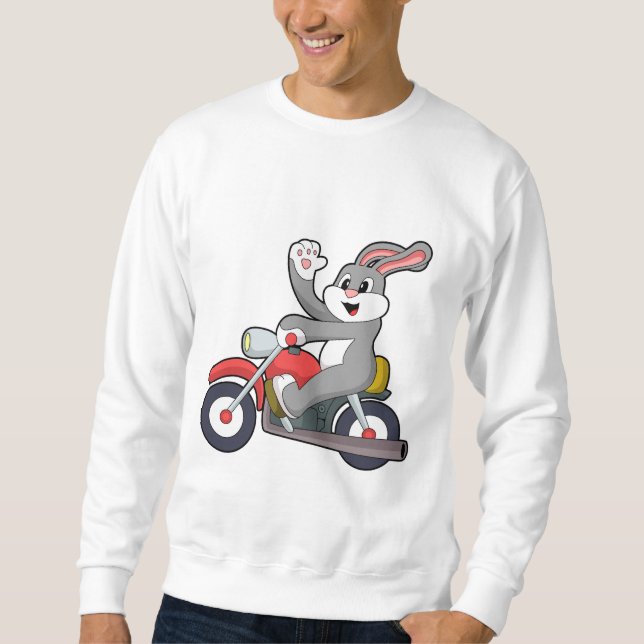 Moletom Coelho como Biker com motocicleta.PNG (Frente)