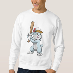Moletom Coelho no Baseball com Baco de Baseball