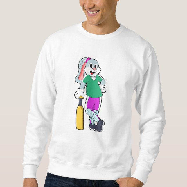 Moletom Coelho no Cricket com morcego de Cricket (Frente)