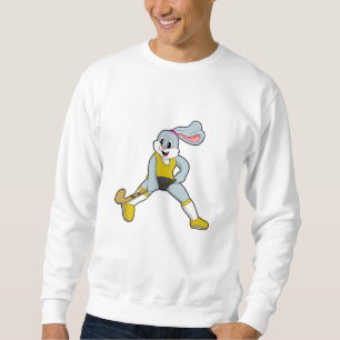 Moletom Coelho no Hockey com Taco de Hóquei