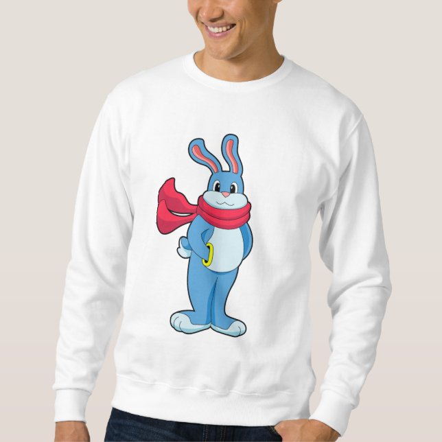 Moletom Coelho no inverno com Scarf (Frente)