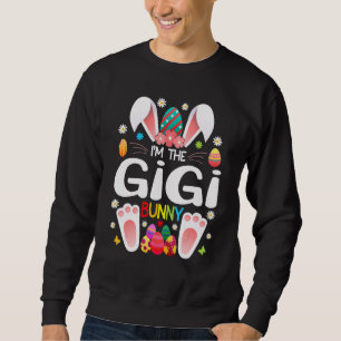 Moletom Coelho páscoa Eu sou a família Gigi Bunny Coching