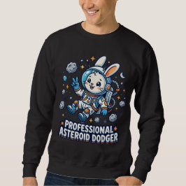 Moletom Coelho Profissional que Escapa de Asteroides