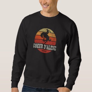 Moletom Coeur d'Alene ID Vintage Country Western Retro