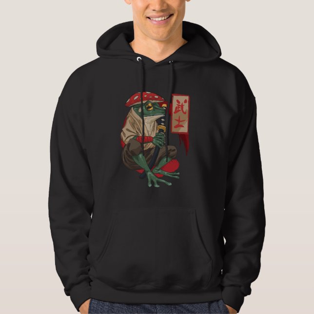 Moletom Cogumelo Estético de Guerreiro Samurai Japonês H (Frente)