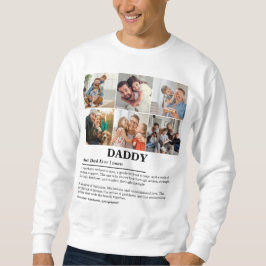 Moletom Colagem de Fotos Personalizada Definição de Papai 