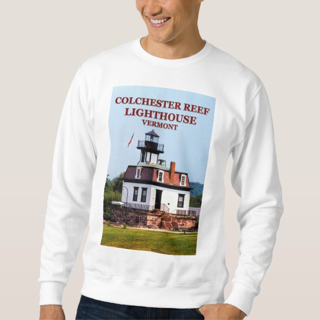 Moletom Colchester Reef Lighthouse, Vermont Sweatshirt (Frente)