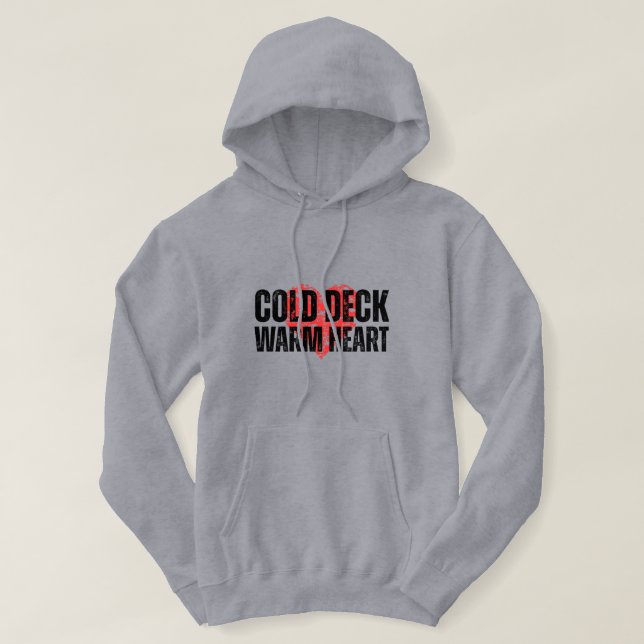 Moletom Cold Deck, Warm Heart Pesca (Frente do Design)