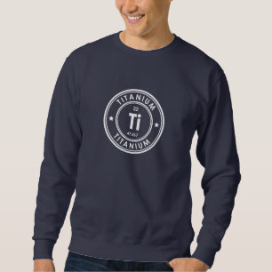 Moletom Colhete Azul De Elemento De Titânio