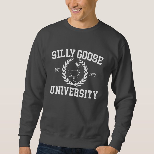 Moletom Colhete de Crewneck University do bobo Goose (Frente)