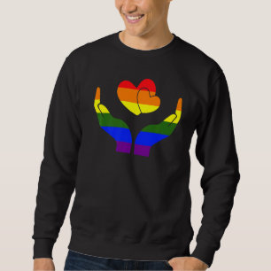 Moletom Colo do Coração na Mão orgulho gay Lgbt Q Sinaliza