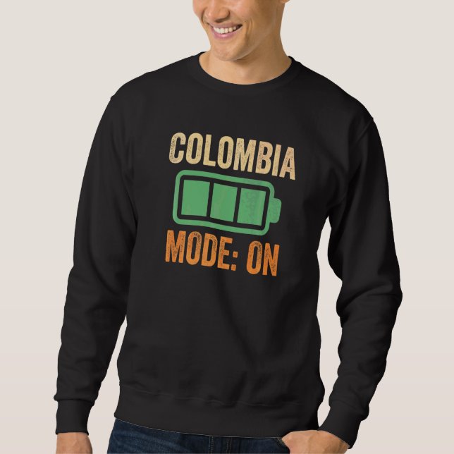 Moletom Colômbia Modo Na Bateria (Frente)