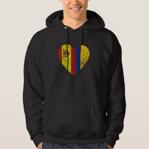 Moletom Colombiana Espanhol Flags Heart Espanha Roots da C