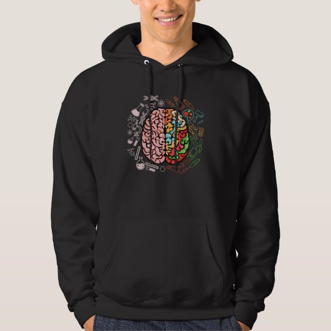 Moletom Colorful Brain Science Neuroscience Neurologist (Frente)