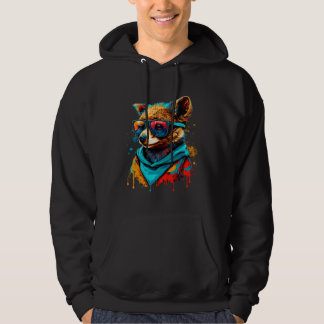 Moletom Colorful Cute Raccoon with Sunglasses Animal