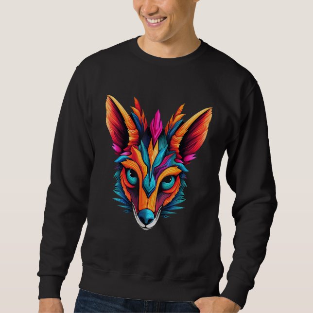 Moletom Colorful Geometric Numbat Noombat Walpurti Pop Ani (Frente)