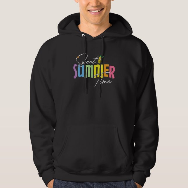 Moletom Colorful Sweet Summer Time Graphic  Pineapple Vaca (Frente)