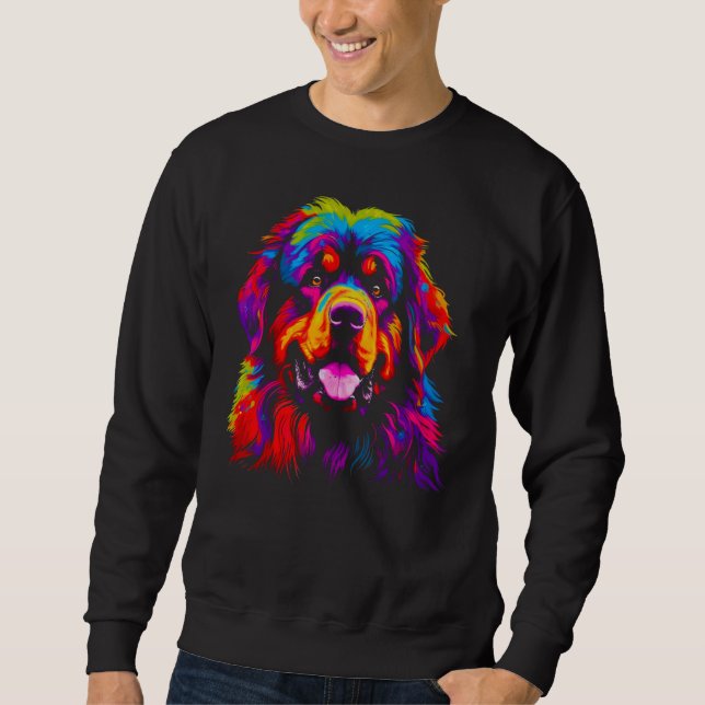 Moletom Colorful Tibetan Mastiff Dog (Frente)
