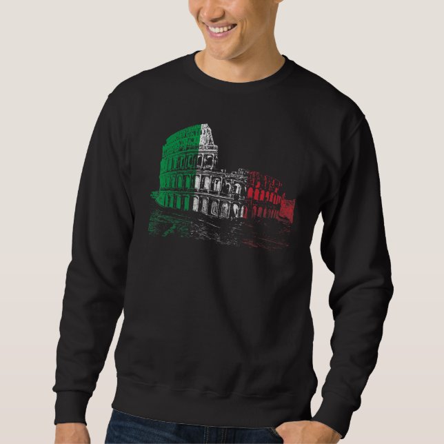Moletom Colosseum Roma Itália Bandeira Pride (Frente)